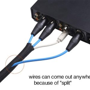 1/2″ Split Wire Loom Tubing Cable Protector 10ft