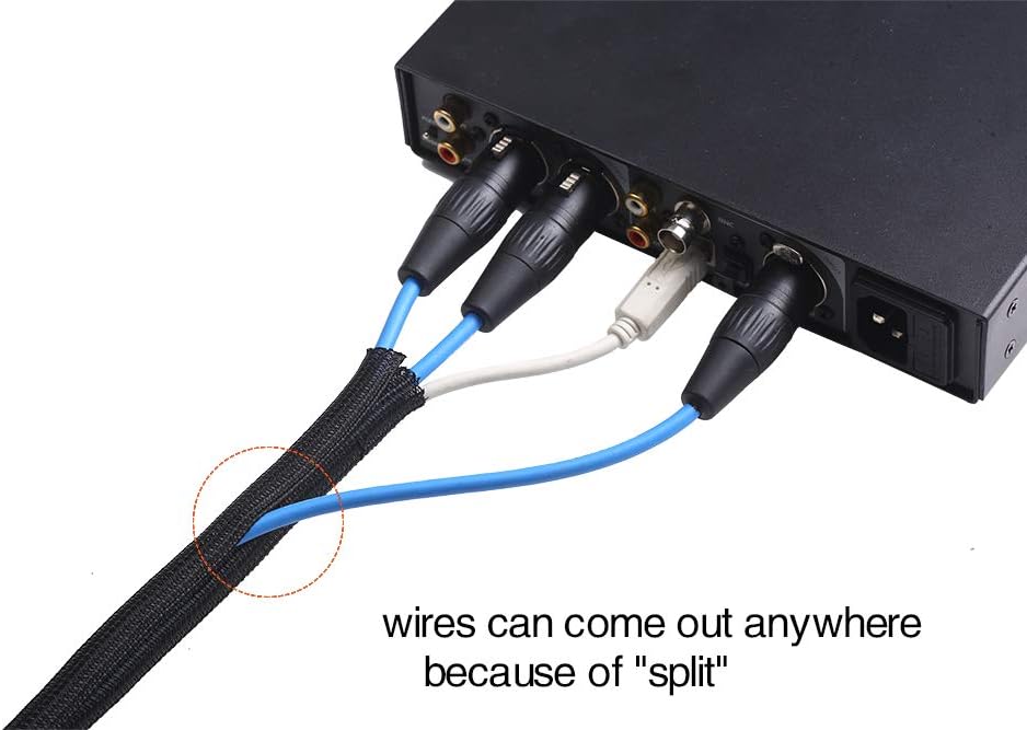 1/2" Split Wire Loom Tubing Cable Protector 10ft - Image 2