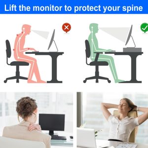 Monitor Stand with Drawer & Pen Holders