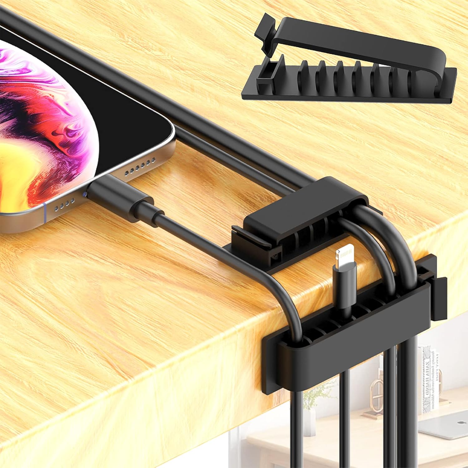 192-Piece Cable Management Kit with Wire Organizer and Clips - Image 3