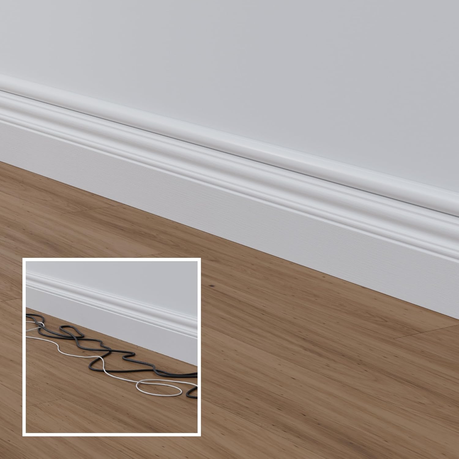 Cord Cover Kit, Adhesive Wire Hiders, Paintable Cable Raceway - Image 5