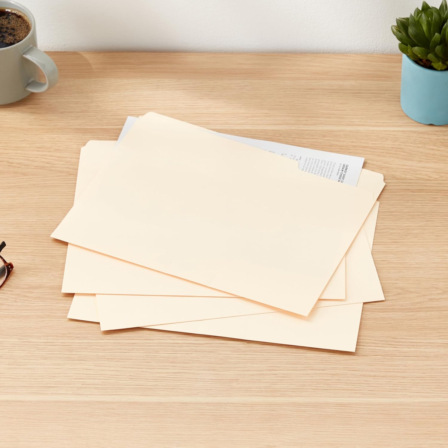 Reinforced Tab File Folders, Letter Size, 100-Pack - Image 4